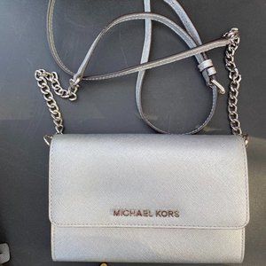 Silver Michael Kors Crossbody